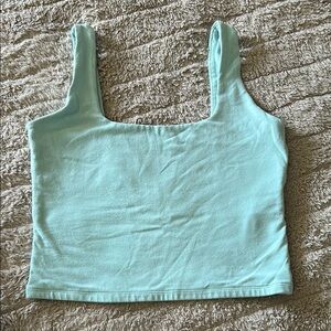 Abercrombie Aqua Blue crop Tank Top
